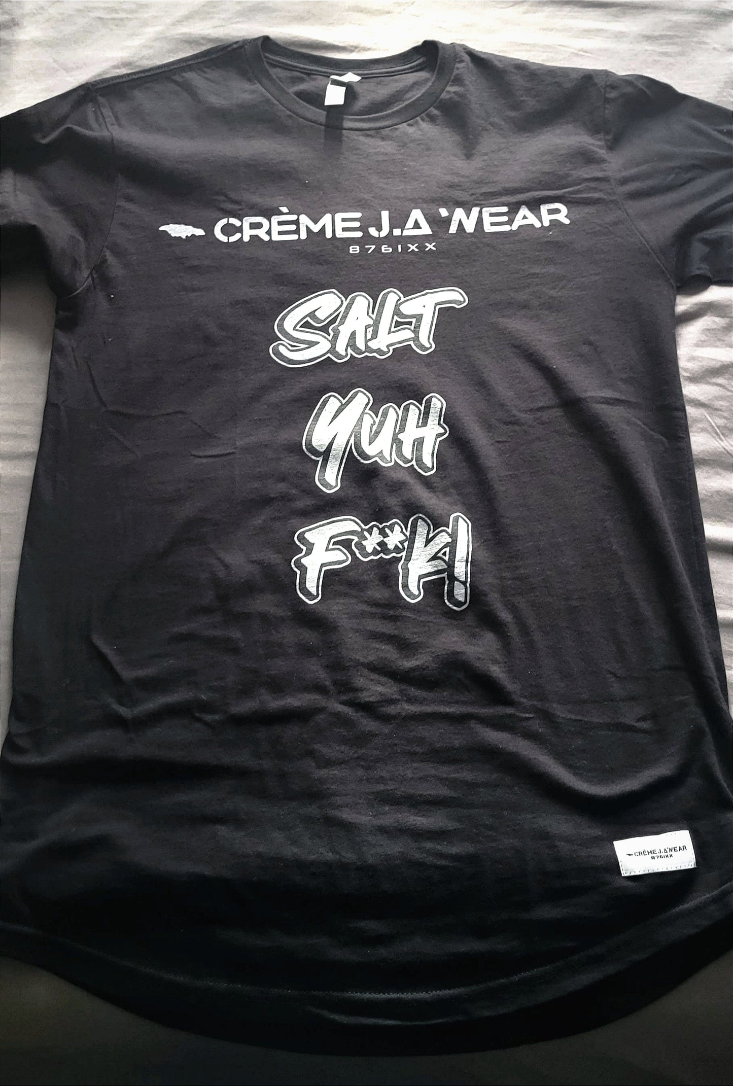 "Salt Yuh F**K" Long Body Crew Tee