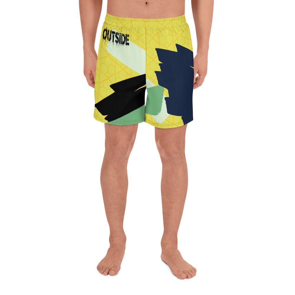 The Flow Outside Crème Ja Men's Athletic Shorts