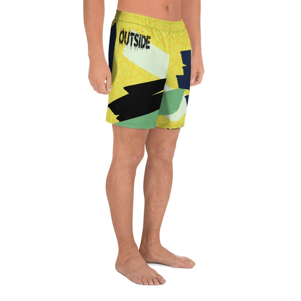 The Flow Outside Crème Ja Men's Athletic Shorts