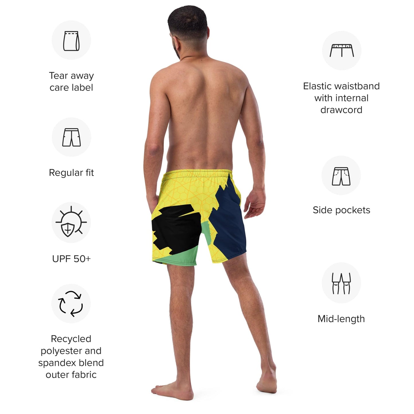 The Flow Outside Crème Ja Men's swim trunks