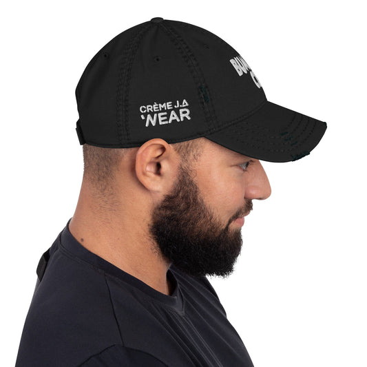 Distressed Twill Crème Dad Hat