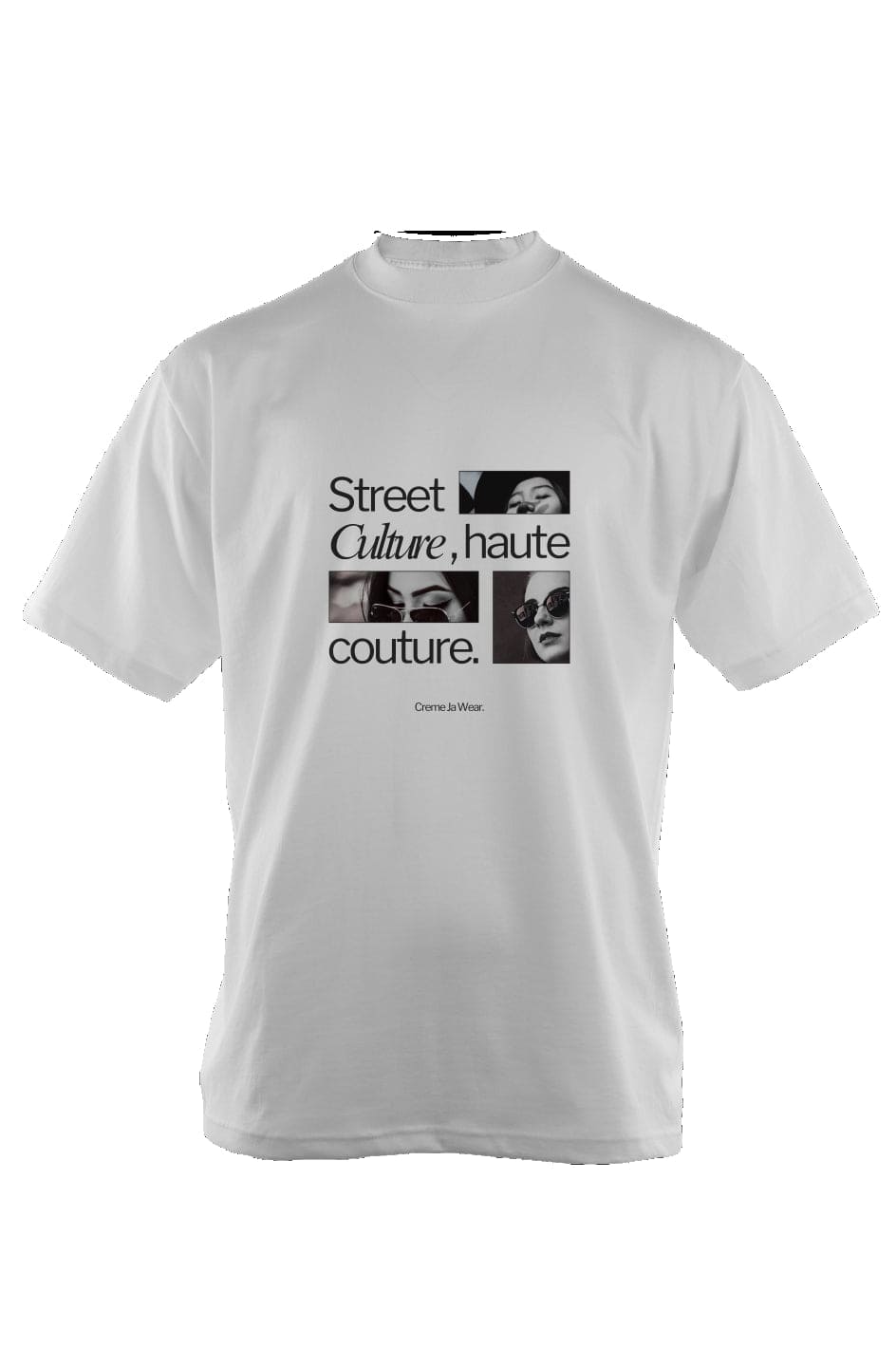 Oversized Crème Culture T Shirt