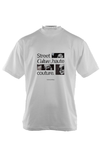 Oversized Crème Culture T Shirt