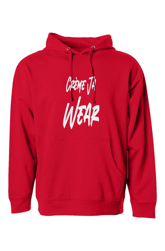 independent puffy text pullover hoody