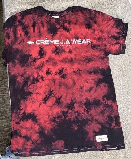 T-shirt Red Crystal Crème JA Tye Dye
